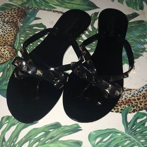 Authentic Rockstud Valentino Jelly Sandals